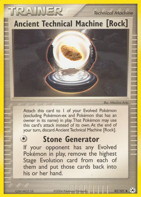 Ancient Technical Machine (Rock), Pokémon card