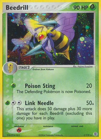 Beedrill, Pokémon card
