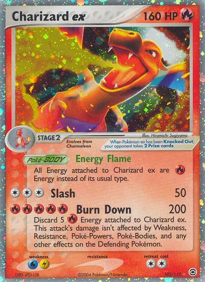 Charizard ex, Pokémon card