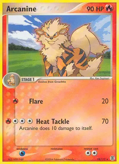 Arcanine, Pokémon card