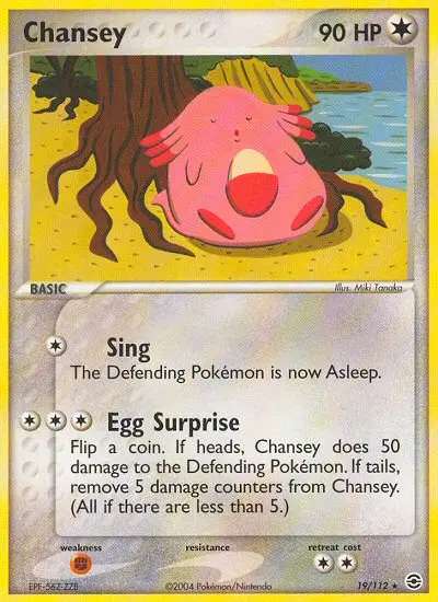 Chansey, Pokémon card
