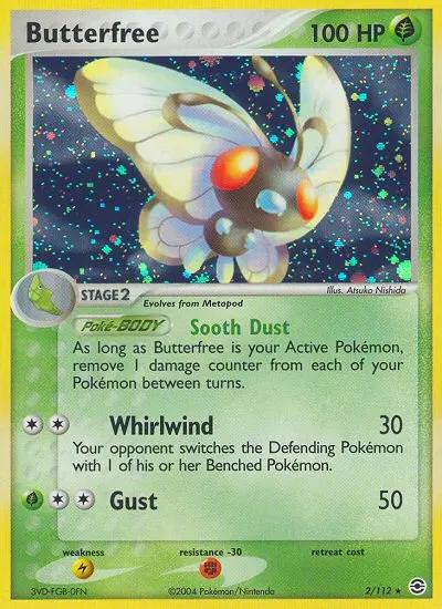 Butterfree, Pokémon card