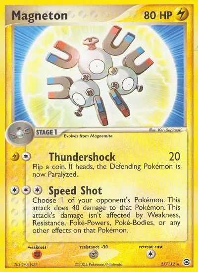 Magneton, Pokémon card