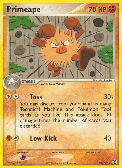 Primeape, Pokémon card