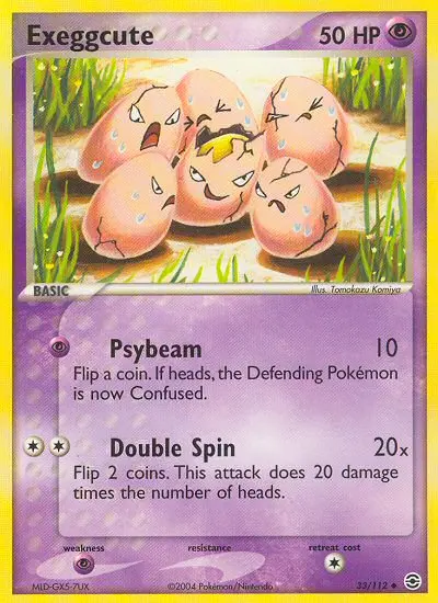 Exeggcute, Pokémon card