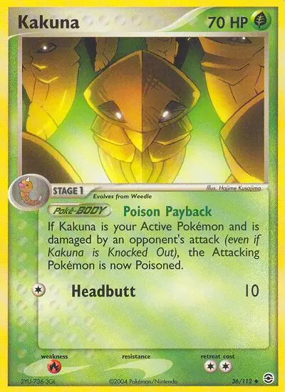 Kakuna, Pokémon card