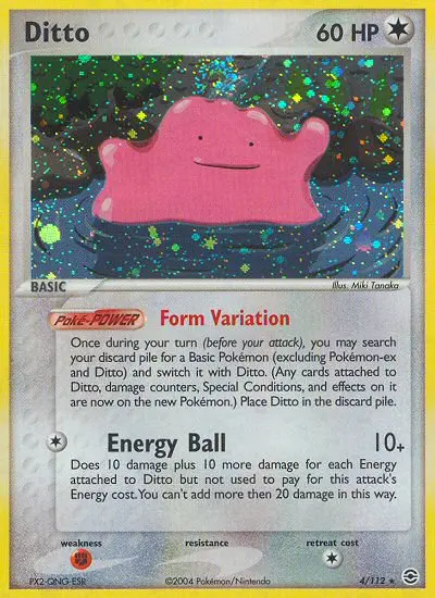 Ditto, Pokémon card