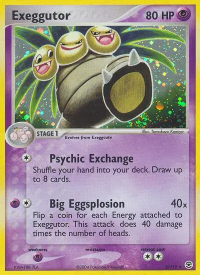 Exeggutor, Pokémon card
