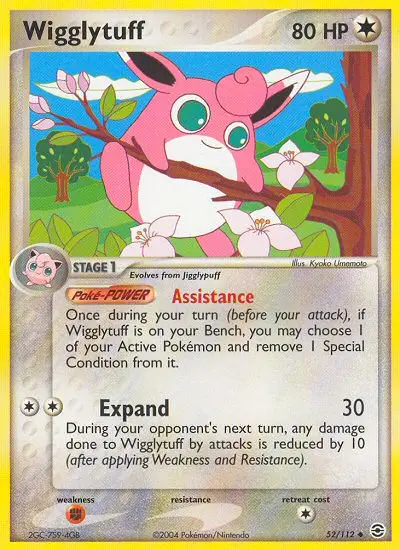 Wigglytuff, Pokémon card