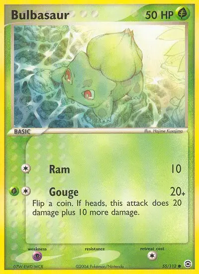 Bulbasaur, Pokémon card