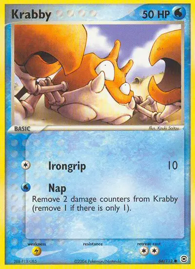 Krabby, Pokémon card