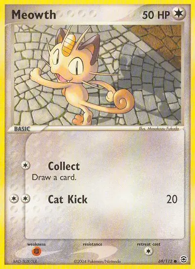 Meowth, Pokémon card