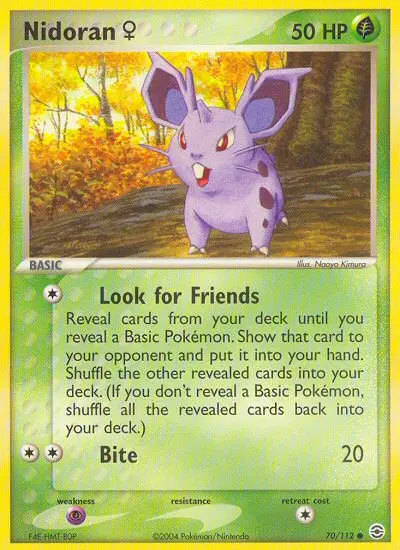Nidoran♀, Pokémon card