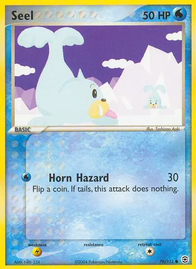 Seel, Pokémon card