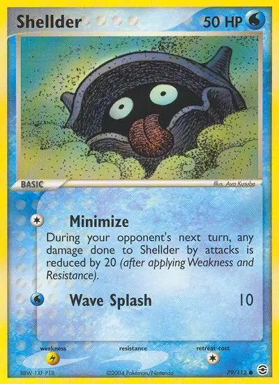 Shellder, Pokémon card