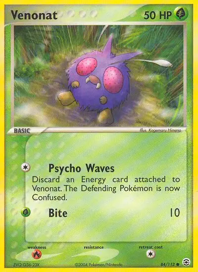 Venonat, Pokémon card