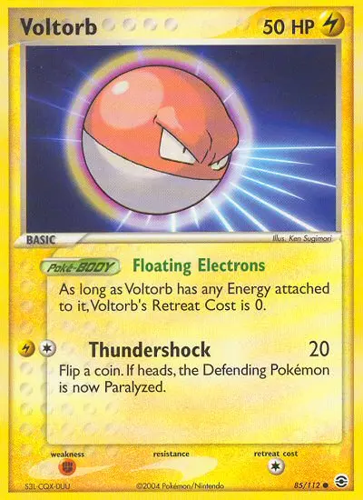 Voltorb, Pokémon card