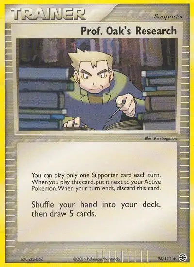 Prof. Oak's Research, Pokémon card