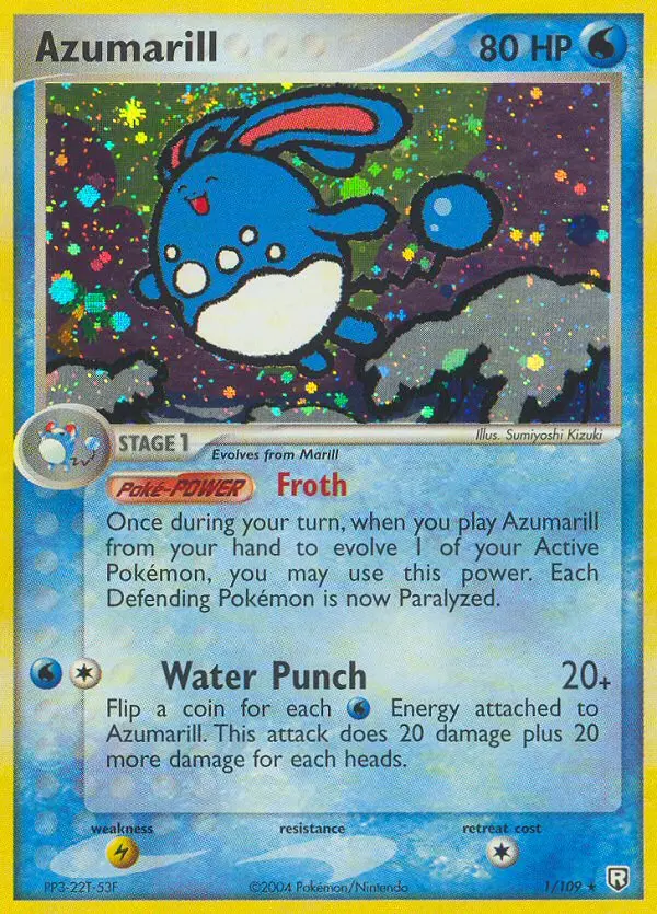 Azumarill, Pokémon card