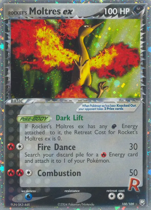 Rocket's Moltres ex, Pokémon card