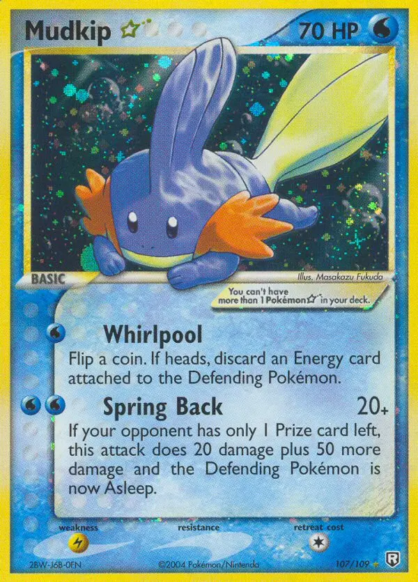 Mudkip ☆, Pokémon card