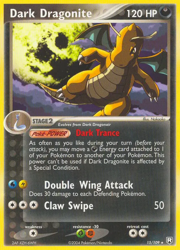 Dark Dragonite, Pokémon card