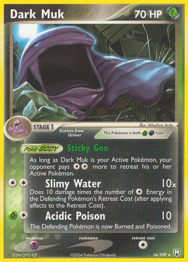 Dark Muk, Pokémon card