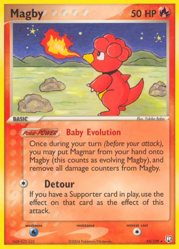 Magby, Pokémon card