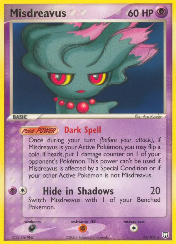 Misdreavus, Pokémon card