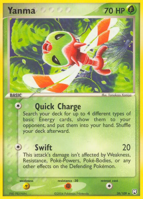 Yanma, Pokémon card