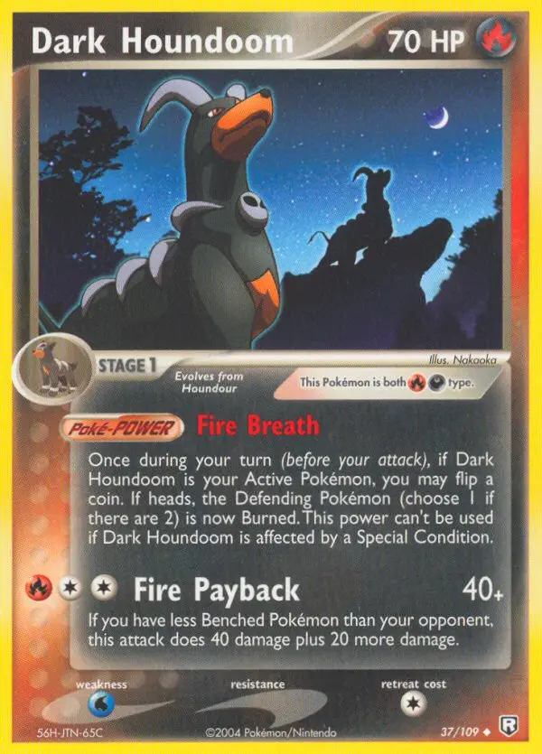 Dark Houndoom, Pokémon card
