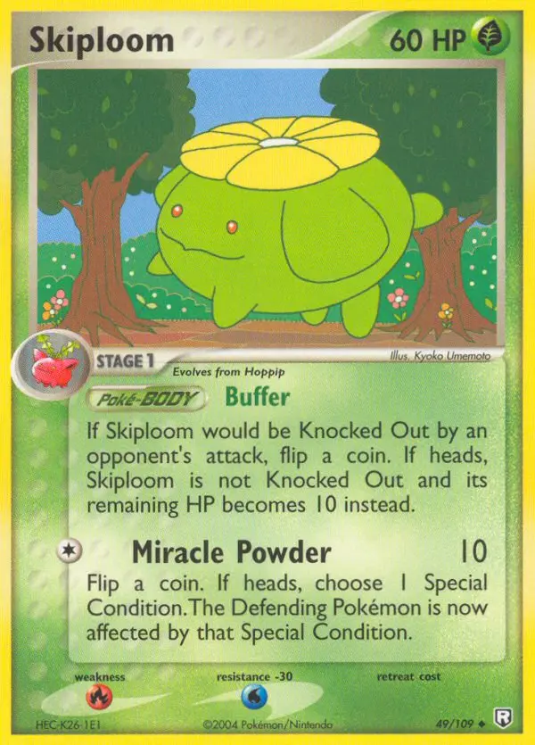 Skiploom, Pokémon card