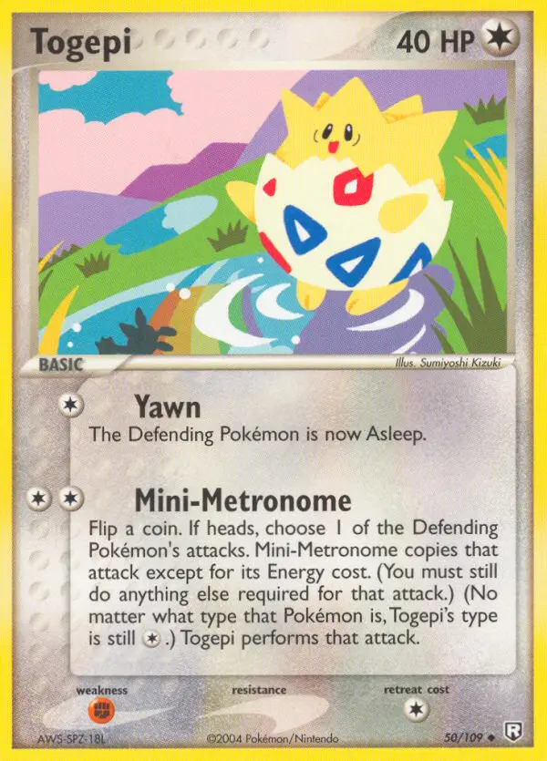 Togepi, Pokémon card