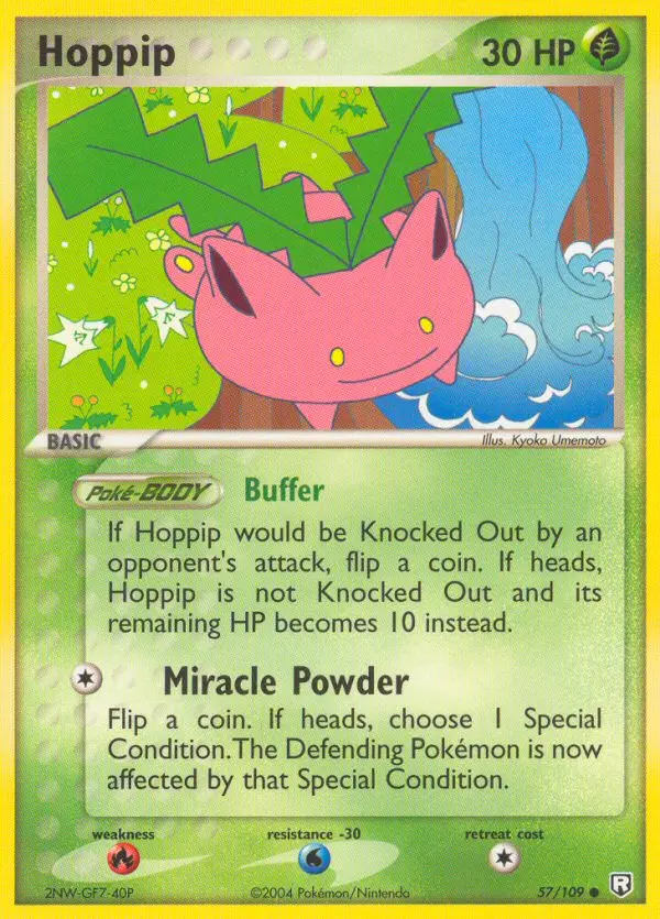Hoppip, Pokémon card