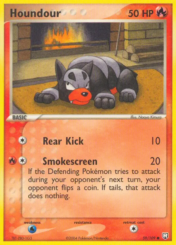 Houndour, Pokémon card