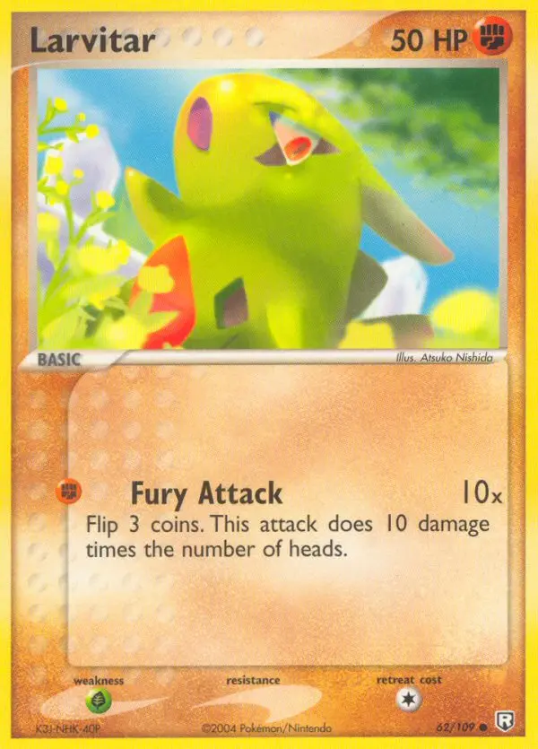 Larvitar, Pokémon card