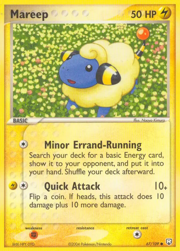 Mareep, Pokémon card