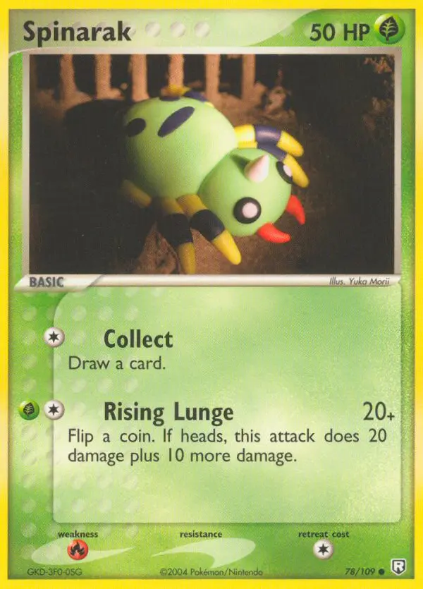 Spinarak, Pokémon card