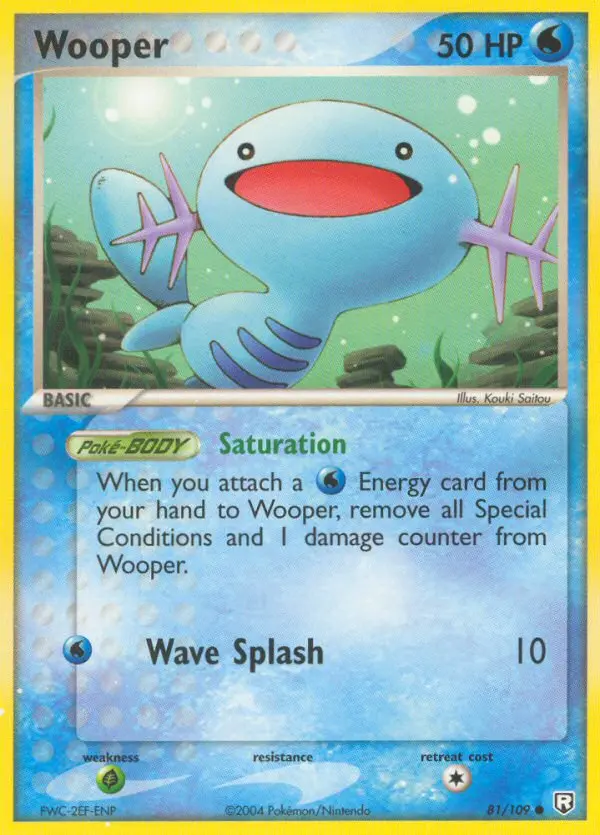 Wooper, Pokémon card