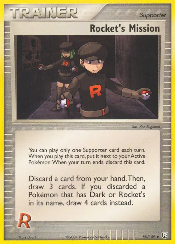Rocket's Mission, Pokémon card