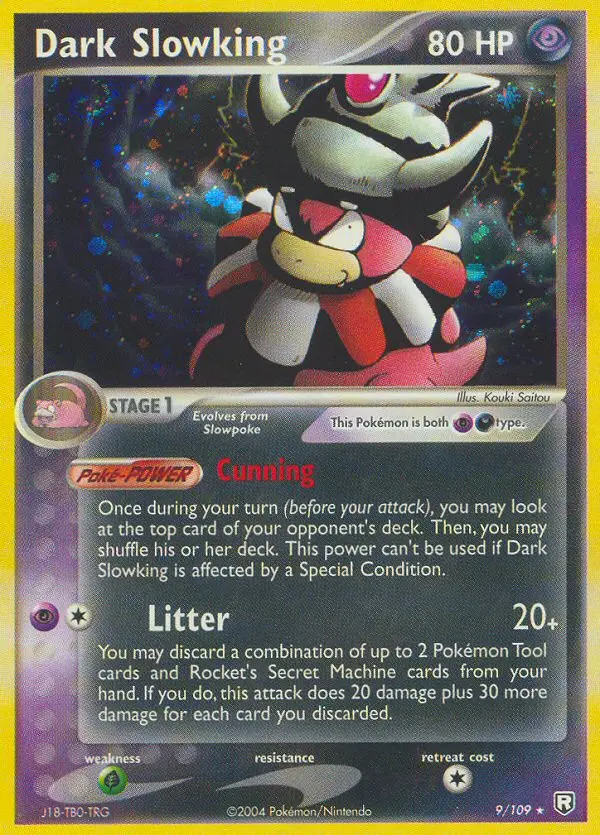 Dark Slowking, Pokémon card