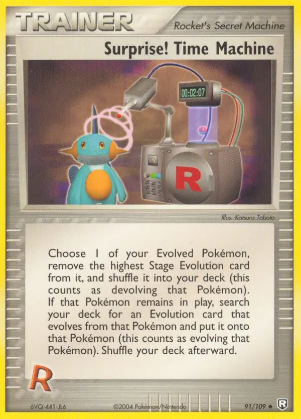 Surprise! Time Machine, Pokémon card