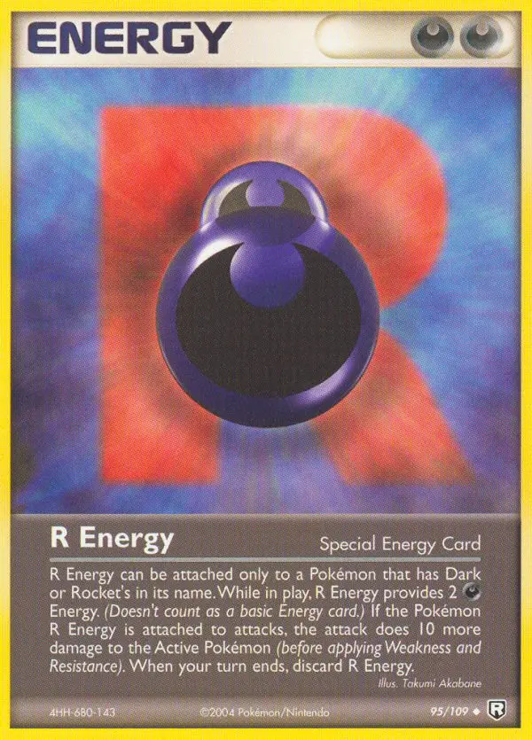 R Energy, Pokémon card