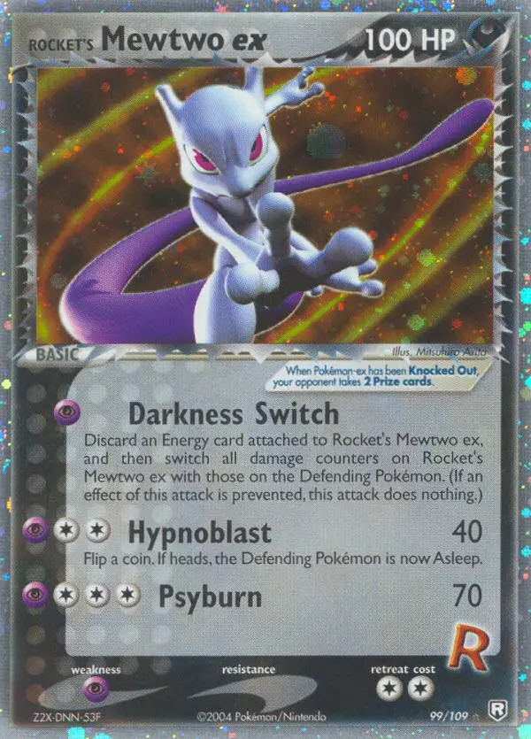 Rocket's Mewtwo ex, Pokémon card