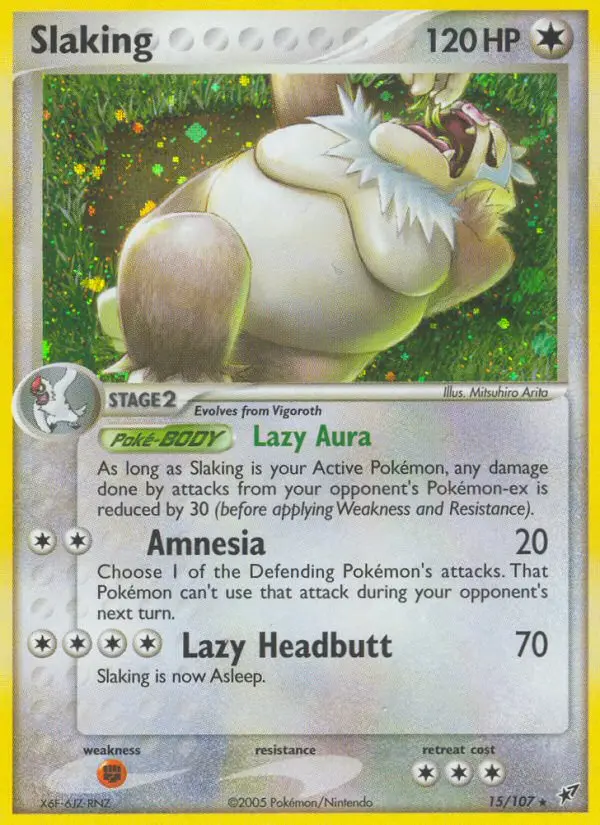 Slaking, Pokémon card