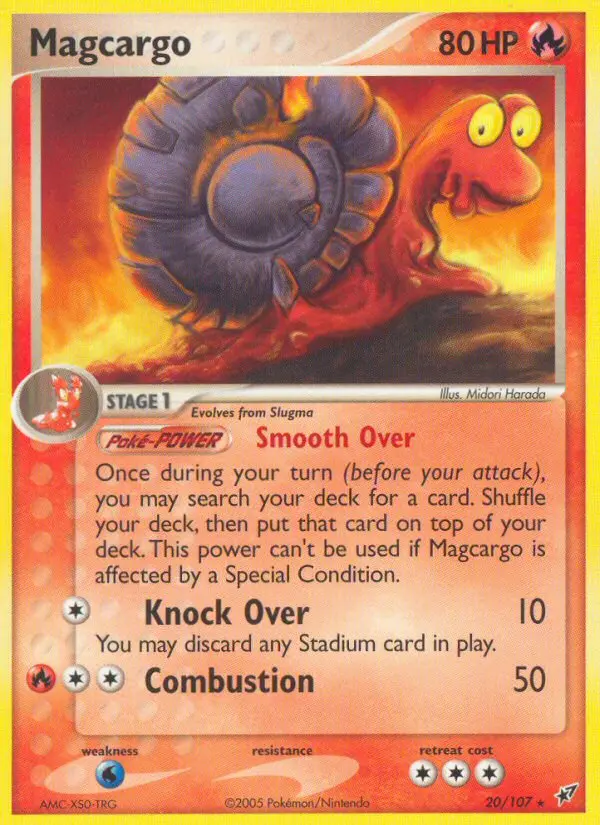 Magcargo, Pokémon card