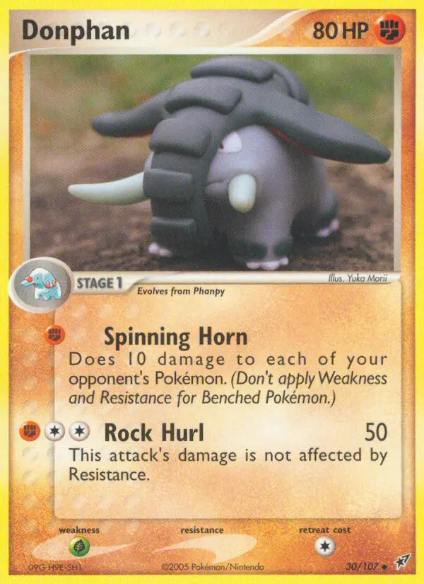 Donphan, Pokémon card