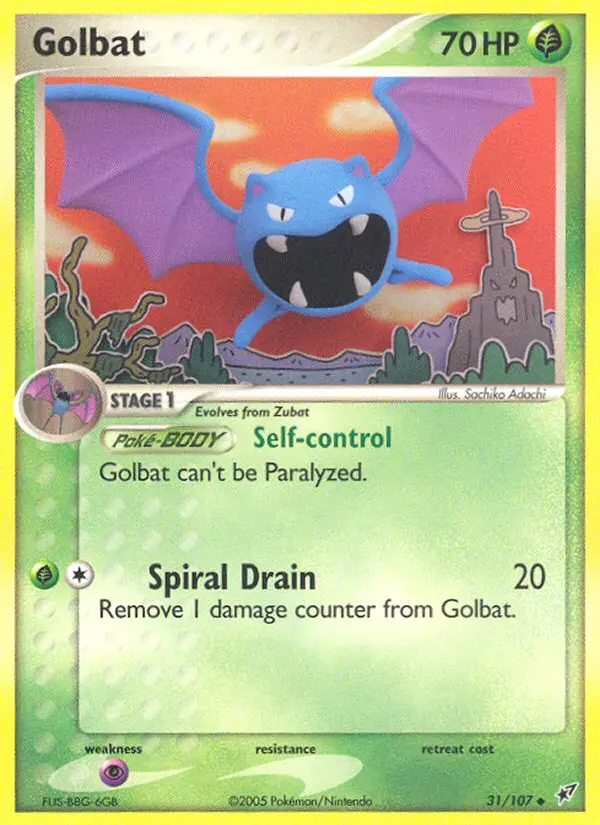 Golbat, Pokémon card