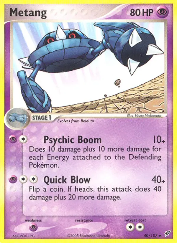 Metang, Pokémon card