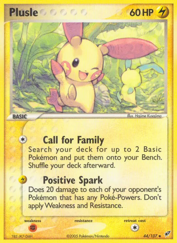 Plusle, Pokémon card